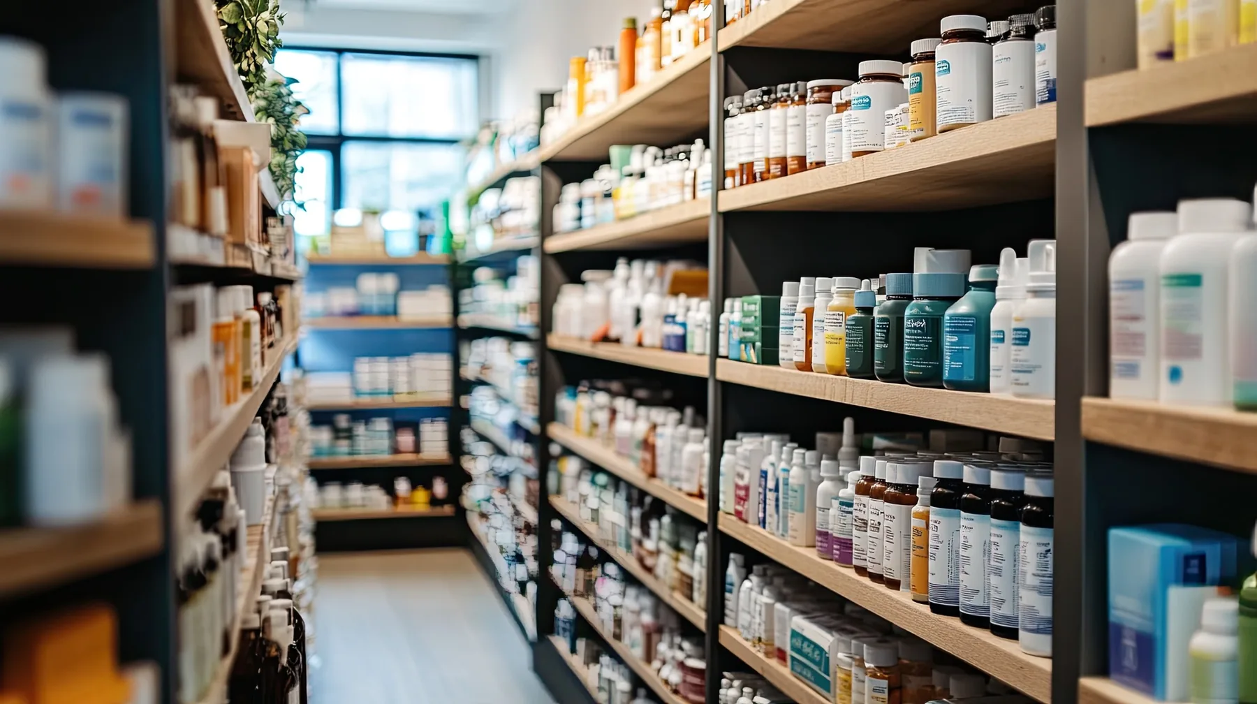 Independent retailer displaying wellness products